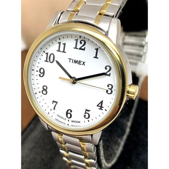 Timex Women\'s Watch TW2P78700 Indiglo Quartz Two Tone White Dial Expansion Band main image 6